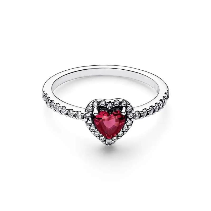 CDE Red Heart Stone Ring CDE8042RD