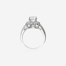 Nhẫn kim cương Moissanite LAMY Crown Radiance 7 ly kiểm định GRA CDEDR027 - Hàng chính hãng đã kiểm định