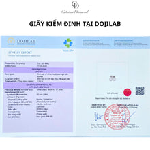 Khuyên tai nữ LAMY kim cương Moissanite 0,5 Carat Bubble Earrings DE003