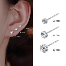 Khuyên tai nữ LAMY kim cương Moissanite 0,5 Carat Solitaire Stud DE039