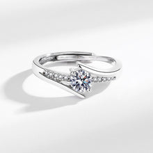 Nhẫn kim cương Moissanite LAMY Twisted Shine 5 ly kiểm định GRA CDEDR036 - Hàng chính hãng đã kiểm định