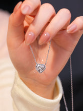 Dây chuyền kim cương Moissanite LAMY Trái tim pavé đá chủ 6.0 ly CDEDN029WH - Hàng chính hãng đã kiểm định