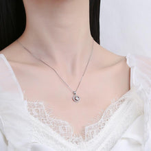 Dây chuyền kim cương Moissanite LAMY Crescent Shine 5 ly kiểm định GRA CDEDN005 - Hàng chính hãng đã kiểm định