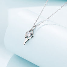 Dây chuyền kim cương Moissanite LAMY Graceful Curve 5.0 ly CDEDN043WH - Hàng chính hãng đã kiểm định