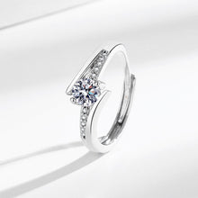 Nhẫn kim cương Moissanite LAMY Twisted Shine 5 ly kiểm định GRA CDEDR036 - Hàng chính hãng đã kiểm định