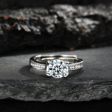 Nhẫn kim cương Moissanite LAMY Bold Spark 4.75 ly kiểm định GRA CDEDR032 - Hàng chính hãng đã kiểm định