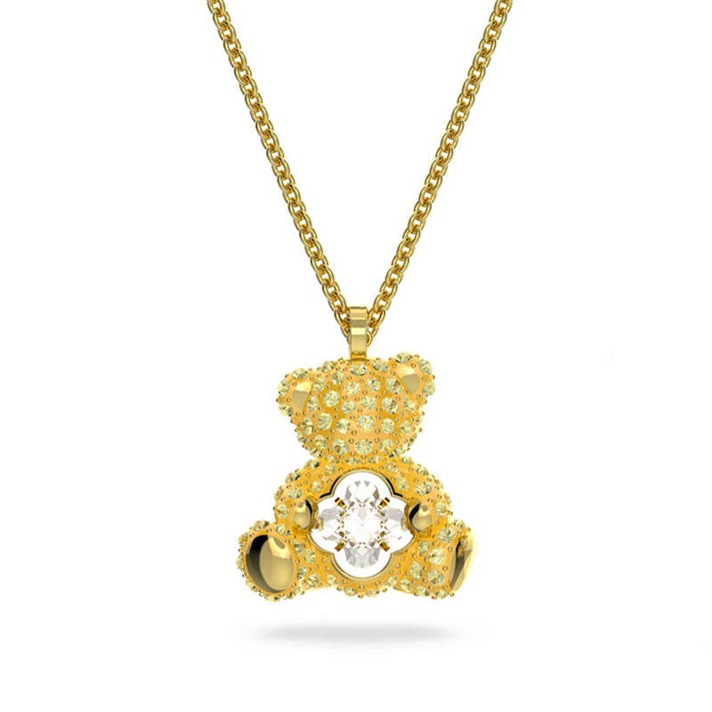 Teddy Bear Necklace Yellow