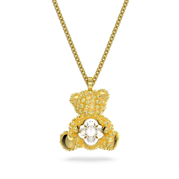 Teddy Bear Necklace Yellow
