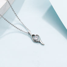 Dây chuyền kim cương Moissanite LAMY Graceful Curve 5.0 ly CDEDN043WH - Hàng chính hãng đã kiểm định