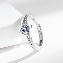 Nhẫn kim cương Moissanite LAMY Twisted Shine 5 ly kiểm định GRA CDEDR036 - Hàng chính hãng đã kiểm định