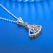 Dây chuyền kim cương Moissanite LAMY Oriental Fan 6.5 ly CDEDN046WH - Hàng chính hãng đã kiểm định