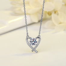 Dây chuyền kim cương Moissanite LAMY Heart Embrace 6.5 ly kiểm định GRA CDEDN016BE - Hàng chính hãng đã kiểm định