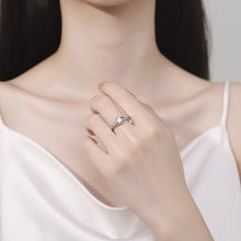 Nhẫn kim cương Moissanite LAMY Twisted Shine 5 ly kiểm định GRA CDEDR036 - Hàng chính hãng đã kiểm định