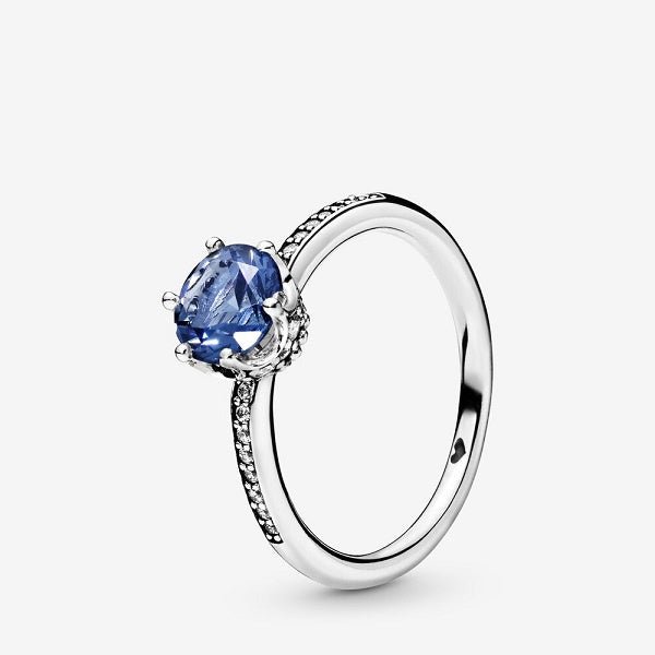 Queen Moment Ring Silver Blue