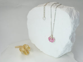 Dây chuyền bạc LAMY- CDE Sparkling Pink Flower Necklace Silver CDE6132PI