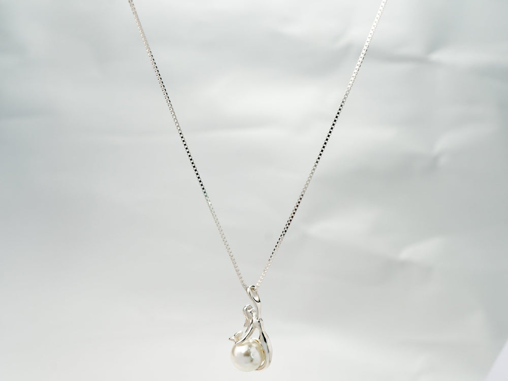 Sparkling Mermaid Tears Necklace Silver