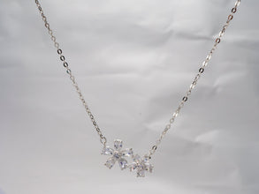 Dây chuyền bạc nữ LAMY Sparkling Luxury Star Flower Shape Necklace Silver CDE6167SV