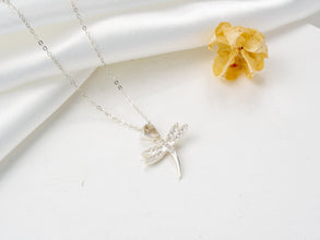 Dây chuyền bạc nữ LAMY Sparkling Dragonfly Necklace CDE6165SV