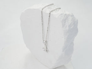 Dây chuyền bạc nữ LAMY Women's Silver Rhinestone Airplane Necklace Silver CDE6162SV