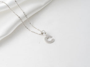 Dây chuyền bạc nữ LAMY Sparkling Alphabet C Necklace in Silver CDE6159SV
