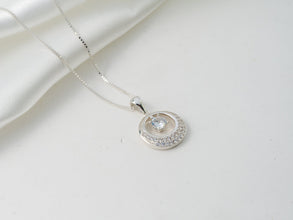 Dây chuyền bạc LAMY Sparkling Gemstone Center Necklace Silver CDE6146SV