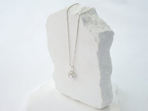 Dây chuyền bạc LAMY Stone Flower Sparkling Necklace Silver CDE6128SV Women's Silver Necklace