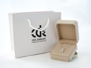 Dây chuyền bạc LAMY Stone Flower Sparkling Necklace Silver CDE6128SV Women's Silver Necklace