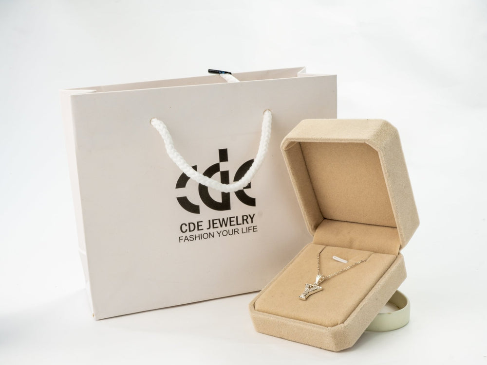 Sparkling Alphabet Y Necklace Silver - 6142SV