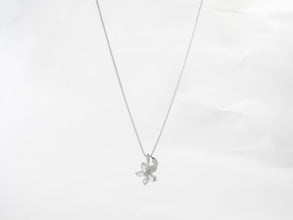 Dây chuyền bạc LAMY Sparkling Cherry Blossom Necklace Silver CDE6143SV - Women's Silver Necklace with 5 Cherry Blossom Petals