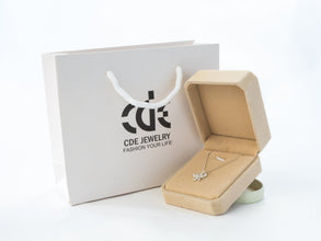 Dây chuyền bạc LAMY Sparkling Cherry Blossom Necklace Silver CDE6143SV - Women's Silver Necklace with 5 Cherry Blossom Petals