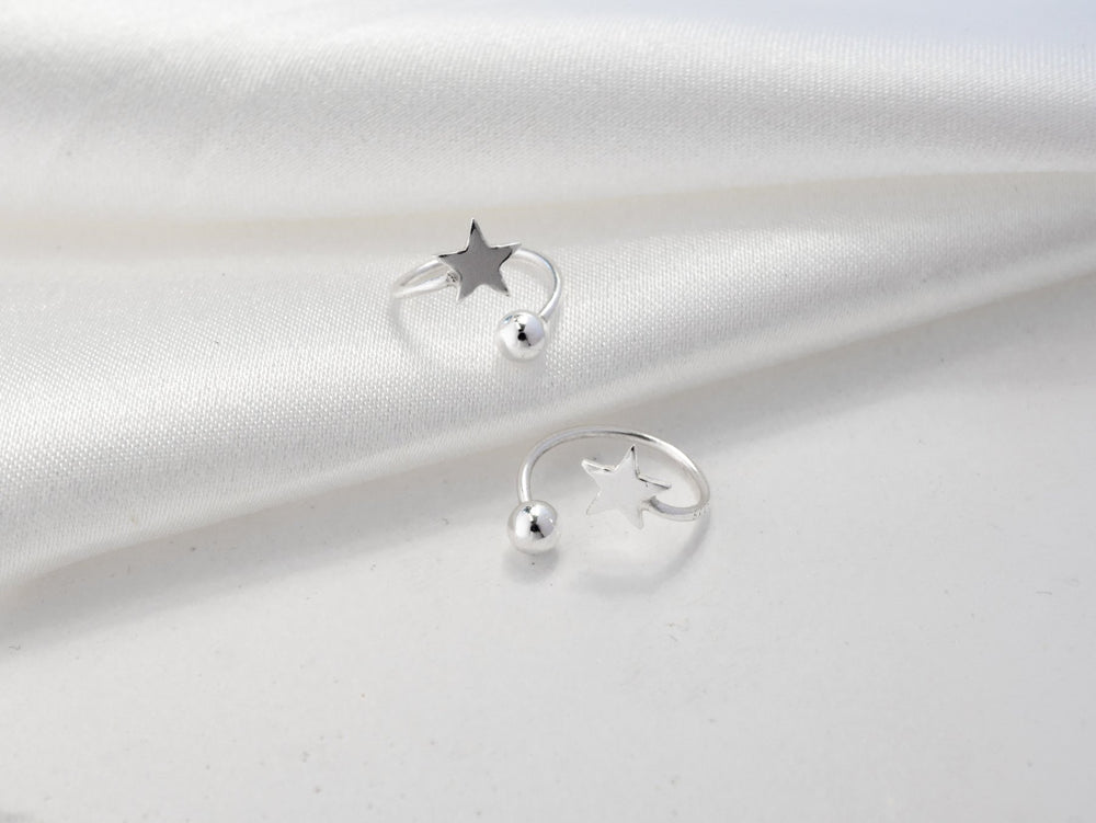 Star Shaped Spiral Stud Earrings