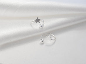 Khuyên tai bạc LAMY Star Shaped Spiral Stud Earrings CDE3088SV