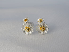 Khuyên tai nữ LAMY Sparkling Matricaria Chamomilla Silver Earrings CDE3086SV