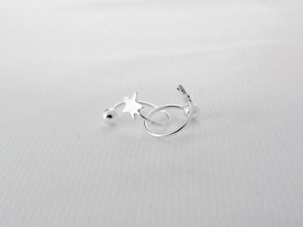 Star Shaped Spiral Stud Earrings