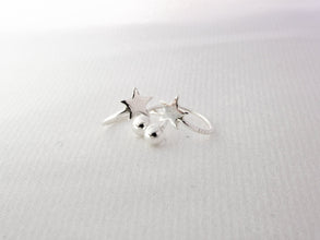 Khuyên tai bạc LAMY Star Shaped Spiral Stud Earrings CDE3088SV