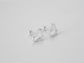 Khuyên tai bạc LAMY Minimalist Heart Earrings Silver CDE3089SV