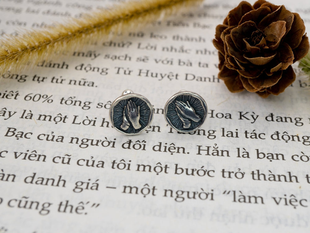 Prayer Devout Hand Prayer Earrings