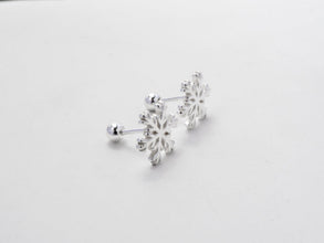 Khuyên tai bạc LAMY Snowflake Earrings Silver CDE3091SV