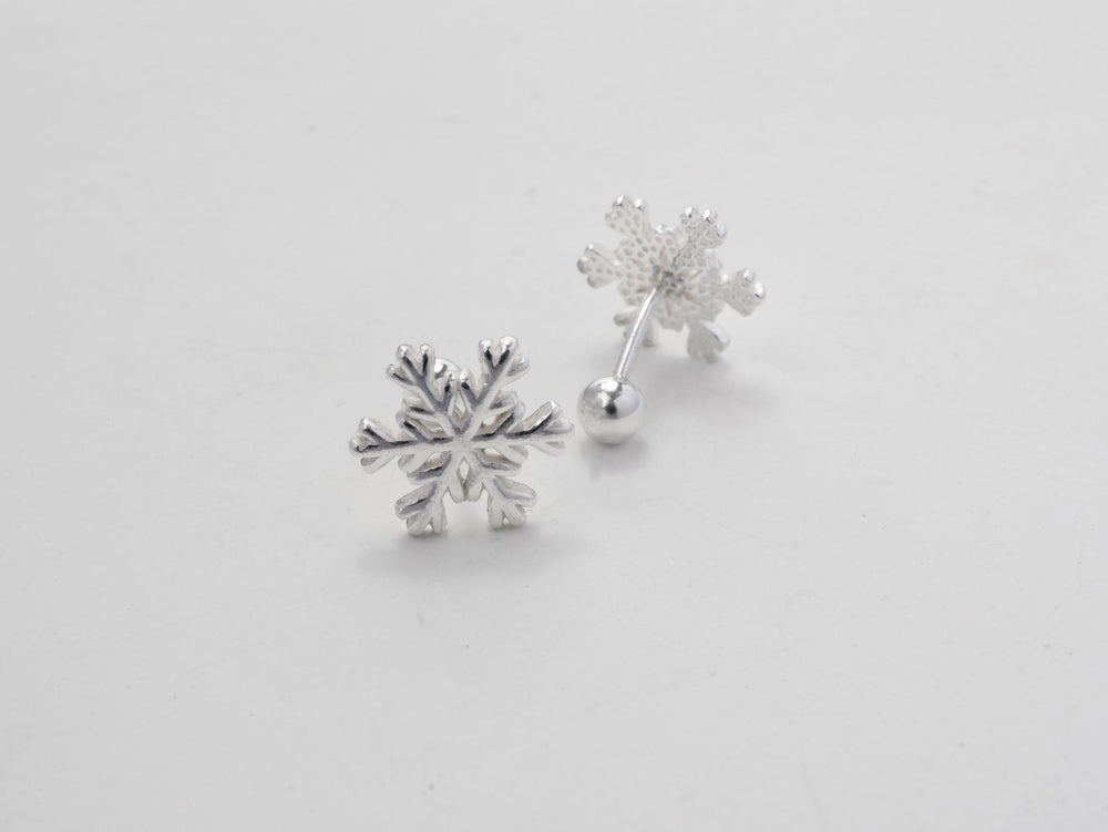 Snowflake Earrings Silver