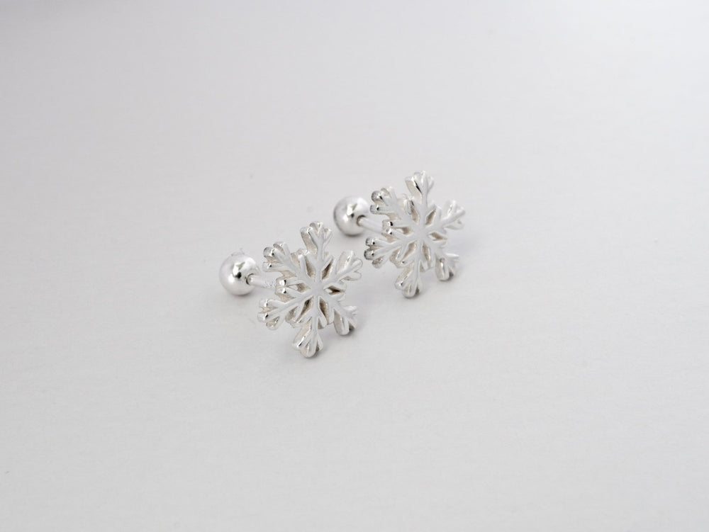 Snowflake Earrings Silver
