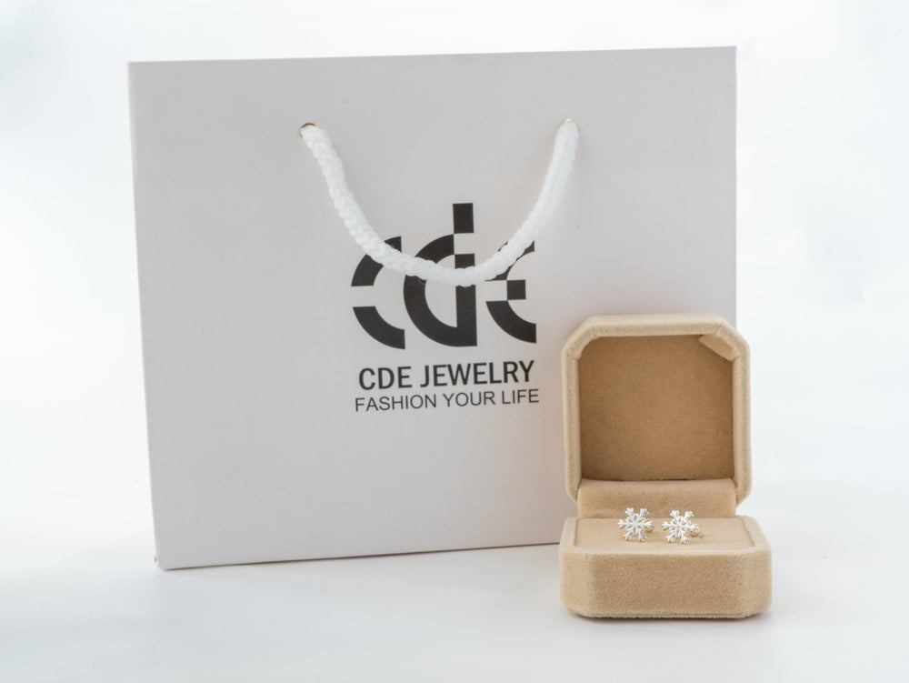 Snowflake Earrings Silver