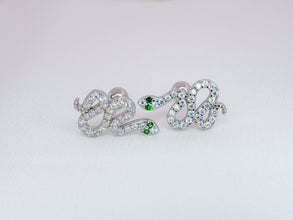 Khuyên tai LAMY Snake Ear Climber Clip Stud Earrings CDE3095SV