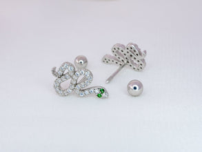 Khuyên tai LAMY Snake Ear Climber Clip Stud Earrings CDE3095SV