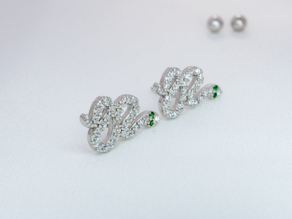 Snake Ear Climber Clip Stud Earrings