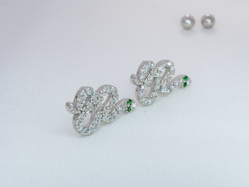 Snake Ear Climber Clip Stud Earrings