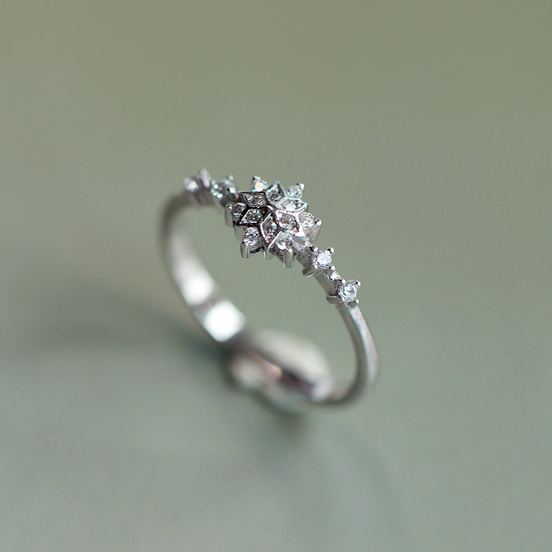 Snowflake Ring Silver
