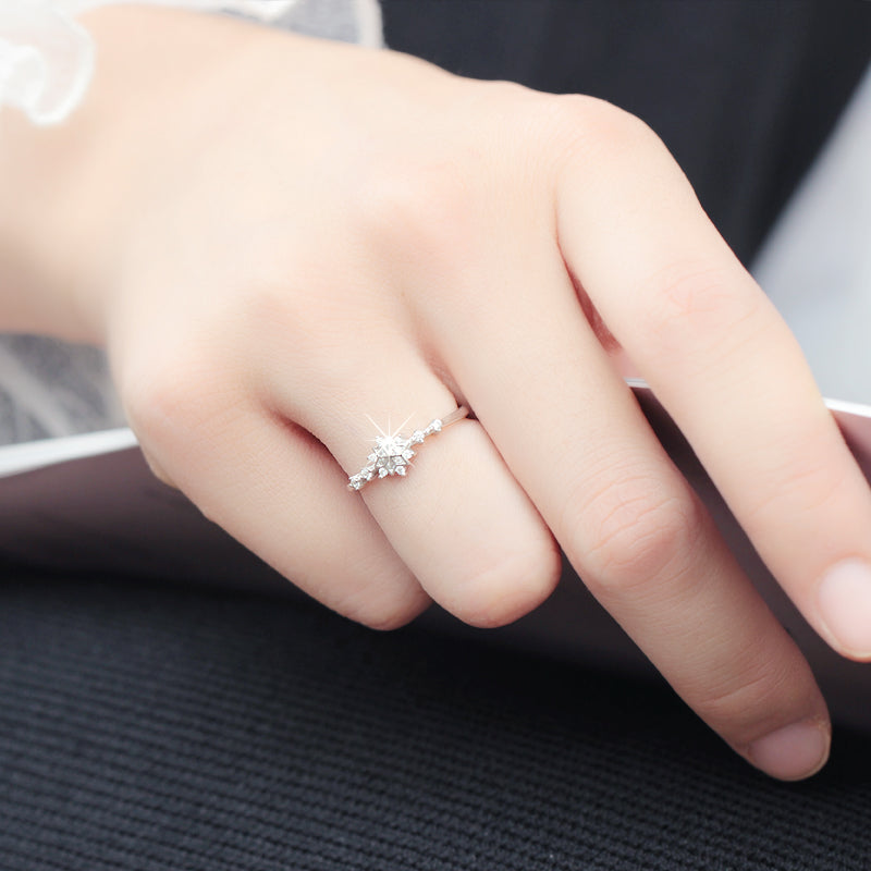 Snowflake Ring Silver
