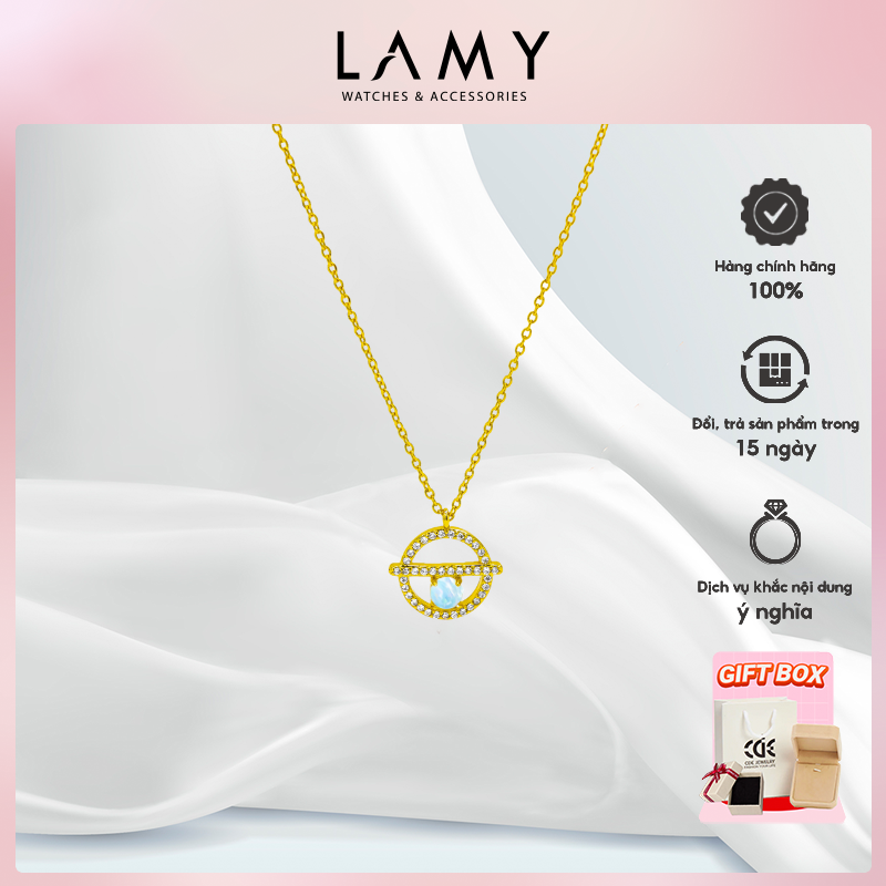Dây chuyền bạc nữ LAMY Moonlit Glow Necklace Gold 6423