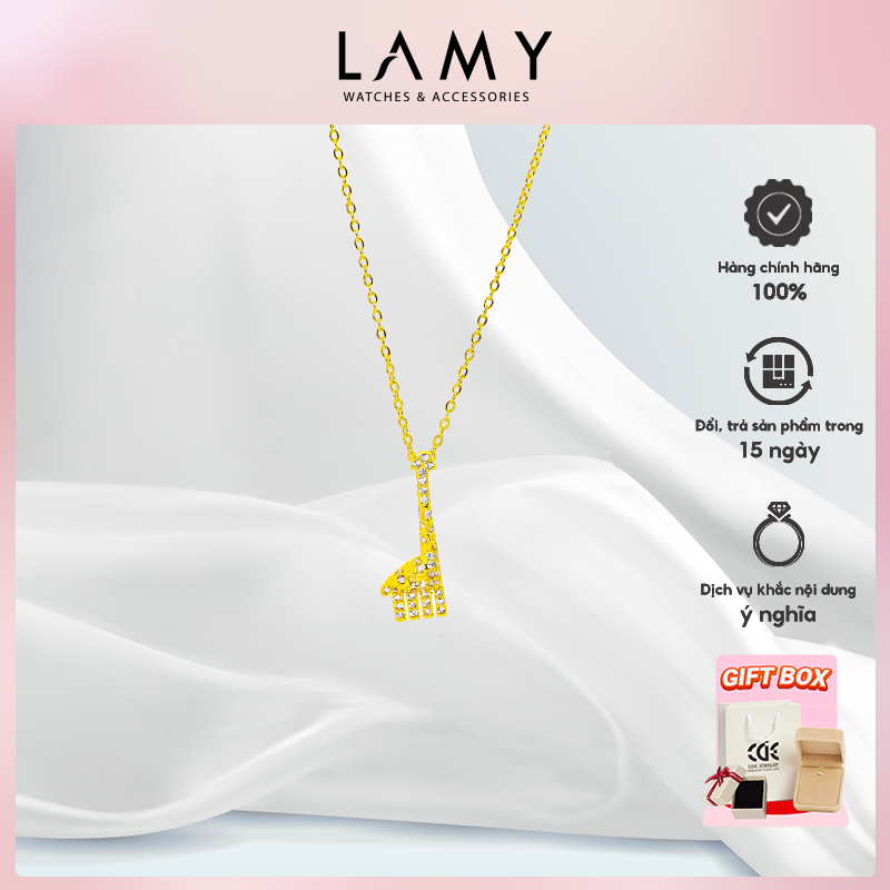 Dây chuyền bạc nữ LAMY Sparkling Giraffe Necklace Gold 6425