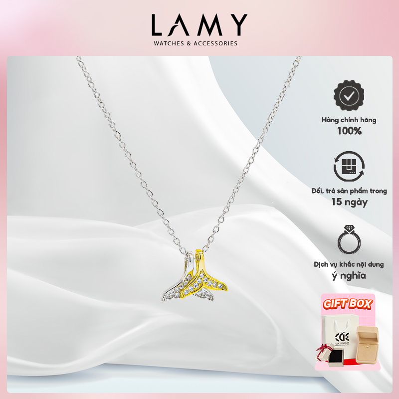 Dây chuyền bạc nữ LAMY Mermaid Tail Necklace Gold 6421GG